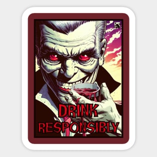 Drink Responsibly Sticker